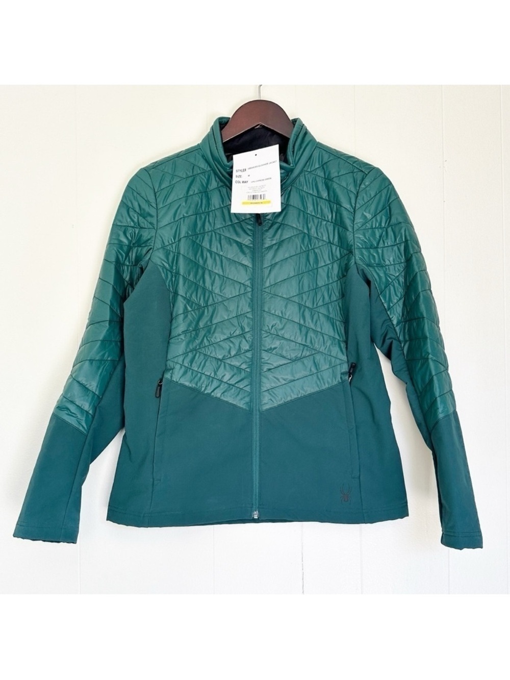 NWT SPYDER Glissade Hybrid Insulator Jacket Green Medium